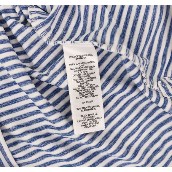 Vineyard Vines NY Mets Performance Golf Polo Shirt Mens Small Blue Striped - Picture 6 of 9